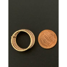 Load image into Gallery viewer, 18K Gold Ring Five Days Tricolor Yellow White Rose 1.64 grams S 7.5 - Rafant