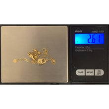 Load image into Gallery viewer, 18K Gold Bracelet Key Lock Bead Charms Size 6.5 inches plus one inch extension 2.61 grams - Rafant