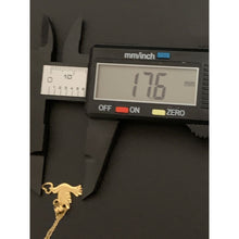 Load image into Gallery viewer, 18K Gold Necklace Chain 17.75 inches with Bird Heart Pendant 1.82 grams - Rafant