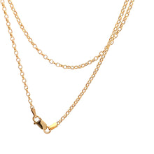 Load image into Gallery viewer, 18K Yellow Gold Necklace Chain Cable Link 2.09 grams 19.75 inches - Rafant