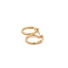Load image into Gallery viewer, 18K Gold Earrings Hoops Small 0.82 grams - Rafant