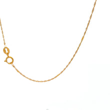 Load image into Gallery viewer, 18K Gold Necklace Chain 17.75 inches Pendant Flower 1.36 grams - Rafant