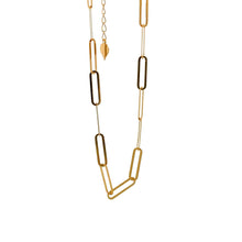 Load image into Gallery viewer, 18K Gold Bracelet Paperclip 6.5 inches plus 1 inch - Rafant