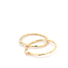 Load image into Gallery viewer, 18K Yellow Gold Earrings Hoops Spiral 1.47 grams - Rafant