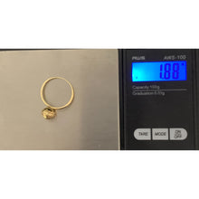 Load image into Gallery viewer, 18K Gold Ring Ball 1.88 grams Size 8 - Rafant