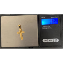 Load image into Gallery viewer, 18K Gold Pendant Cross 1.12 grams - Rafant