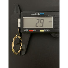 Load image into Gallery viewer, 18K Gold Earrings Hoops Loops Twist 1.82 grams - Rafant