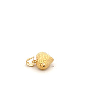Load image into Gallery viewer, 18K Gold Pendant Heart Puffed Small Textured 0.58 grams - Rafant