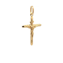 Load image into Gallery viewer, 18K Gold Pendant Cross Jesus Christ Religious 0.69 grams - Rafant