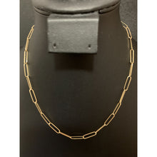 Load image into Gallery viewer, 18K Gold Necklace Paperclip 17.25 inches 2.91 grams - Rafant