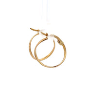 Load image into Gallery viewer, 18K Gold Earrings Hoops Irregular 1.04 grams Small - Rafant