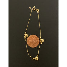 Load image into Gallery viewer, 18K Gold Bracelet Heart 1.28 grams Size 6.5 inches - Rafant