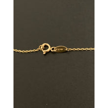 Load image into Gallery viewer, 18K Gold Necklace Chain Link Circle Round Charms 17 inches 2.18 grams - Rafant