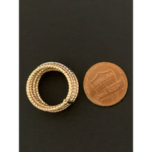 Load image into Gallery viewer, 18K Gold Ring Seven Days Tricolor Yellow White Rose 1.98 grams Size 5.75 - Rafant