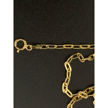 Load image into Gallery viewer, 18K Gold Bracelet Paper Clips Size 7.5 inches 1.02 grams - Rafant