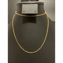 Load image into Gallery viewer, 18K Yellow Gold Necklace Chain Link 27.5 inches - Rafant