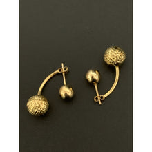 Load image into Gallery viewer, 18K Gold Earrings Post Dangle Balls 2.58 grams - Rafant