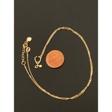 Load image into Gallery viewer, 18K Gold Necklace Chain 17 inches plus 1 inch extension with Stethoscope Pendant 1.81 grams - Rafant