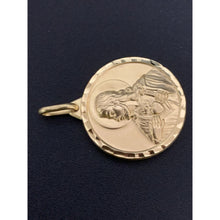 Load image into Gallery viewer, 18K Gold Pendant Jesus Christ Mother Mary Child Pendant Round 6.07 grams - Rafant