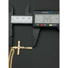Load image into Gallery viewer, 18K Saudi Gold Necklace 19.75" Chain with Cross Pendant 7.34grams - Rafant