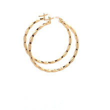 Load image into Gallery viewer, 18K Yellow Gold Earrings Hoops Spiral 1.37 grams - Rafant