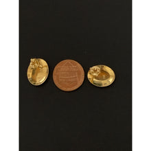 Load image into Gallery viewer, 18K Gold Earrings Stud Oval 1.96 grams - Rafant