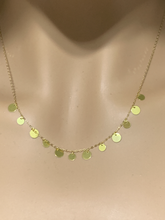 Load image into Gallery viewer, New Authentic 18K Saudi Gold 18" Necklace with Discs Circles Round Charms - Rafant