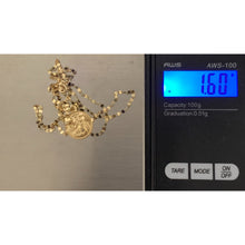 Load image into Gallery viewer, 18K Gold Necklace Chain 17.75" with Mother and Child Pendant Dainty Lightweight - Rafant