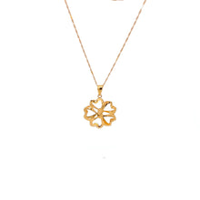 Load image into Gallery viewer, 18K Gold Necklace Chain 17.75 inches Pendant Flower 1.36 grams - Rafant