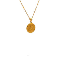 Load image into Gallery viewer, 18K Gold Necklace Chain 18" Pendant Mother Mary Jesus Religious 1.33 grams - Rafant