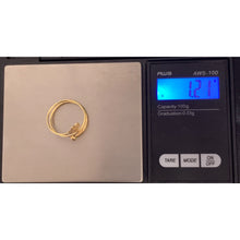 Load image into Gallery viewer, 18K Gold Ring Spiral Flower 1.21 grams Size 8 - Rafant
