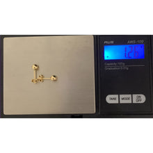 Load image into Gallery viewer, 18K Gold Earrings Stud Balls Polished Small 1.26 grams - Rafant