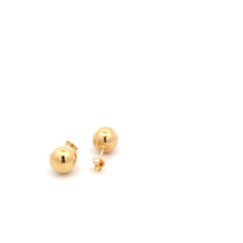 Load image into Gallery viewer, 18K Yellow Gold Earrings Stud Balls 1.29 grams - Rafant