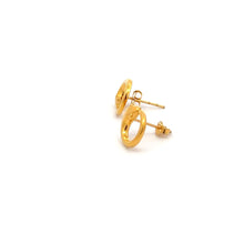 Load image into Gallery viewer, 18K Gold Earrings Stud Serpent Small 1.06 grams Small - Rafant