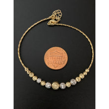 Load image into Gallery viewer, 18K Gold Bracelet Saudi Gold Beaded 2 Tone Yellow White - Rafant