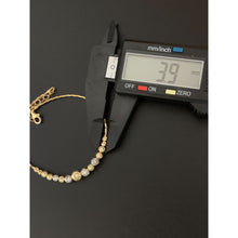 Load image into Gallery viewer, 18K Gold Bracelet Saudi Gold Beaded 2 Tone Yellow White - Rafant