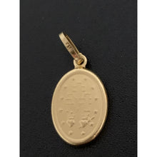 Load image into Gallery viewer, 18K Gold Pendant Oval Religious Mother Mary 1.05 grams - Rafant