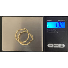 Load image into Gallery viewer, 18K Gold Gold Earrings Hoops Loops 1.32 grams - Rafant