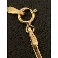 Load image into Gallery viewer, 18K Gold Necklace Chain Flat 14.75 inches 1.87 grams - Rafant