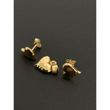 Load image into Gallery viewer, 18K Gold Earrings Pendant Set Heart 1.28 grams - Rafant