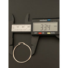 Load image into Gallery viewer, 18K Gold Earrings Hoops Loops 1.78 grams White Gold - Rafant