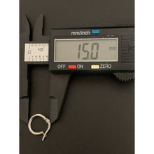 Load image into Gallery viewer, 18K Gold Earrings Hoops Loops Small 0.97 grams White Gold - Rafant