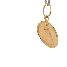 Load image into Gallery viewer, 18K Gold Pendant Round Mother Mary Baby Jesus - Rafant