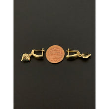 Load image into Gallery viewer, 18K Gold French Clips Dangling Earrings 2.38 grams - Rafant