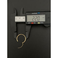 Load image into Gallery viewer, 18K Saudi Gold Hoops Loops Earrings 1.52 grams - Rafant