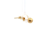 Load image into Gallery viewer, 18K Gold Earrings Stud Balls Polished 0.86 grams - Rafant