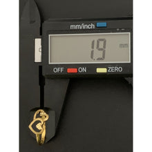 Load image into Gallery viewer, 18K Gold Ring Double Heart 1.24 grams Size 5.5 - Rafant