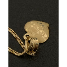 Load image into Gallery viewer, 18K Gold Necklace Chain 18" Heart Pendant with Earrings Set 1.49 grams - Rafant