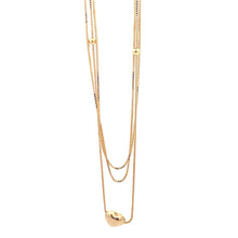 Load image into Gallery viewer, 18K Yellow Gold Necklace Chain Box 18 inches Heart Pendant 1.53 grams - Rafant