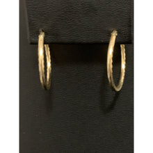 Load image into Gallery viewer, 18K Saudi Gold Hoops Loops Earrings 1.52 grams - Rafant